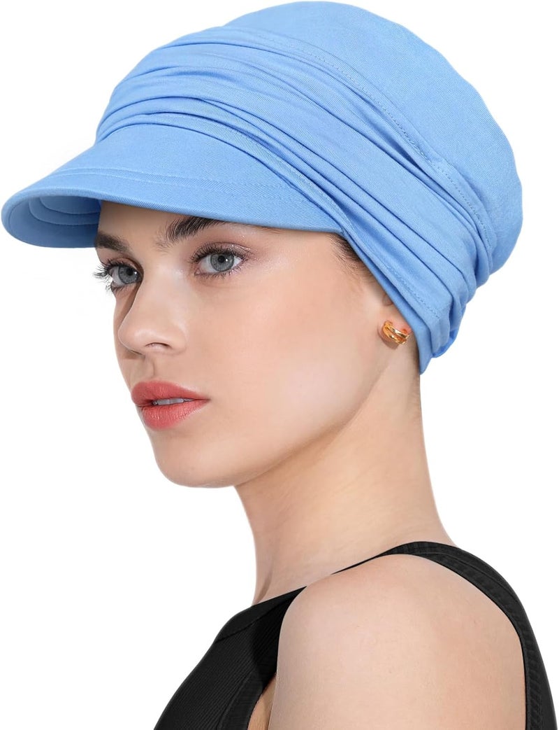 Awefeel Chemo Headwear Viscose Newsboy Cap for Women Fall and Winter Hats - Image 2